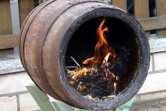 Entfernen altes Pech